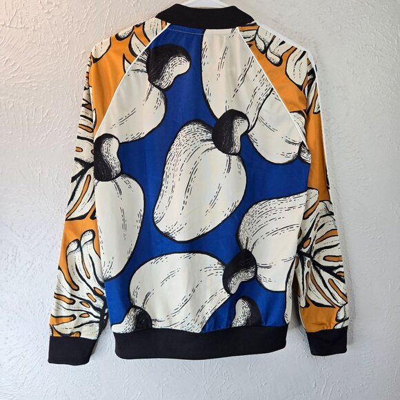 Adidas Farm Rio Superstar Track Jacket Multicolor Artsy Full Print Athletic Top - Picture 6 of 13
